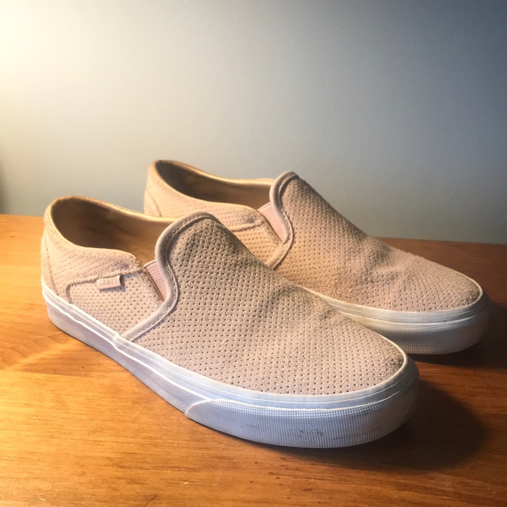 Light pink/rose gold vans